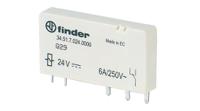 345170604010 Finder PCB Mount Power Relay, 60V Coil, 6A Switching Current, SPDT