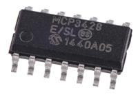 mcp3428-esl Microchip, Quad 16-bit- ADC 0.015ksps, 14-Pin SOIC