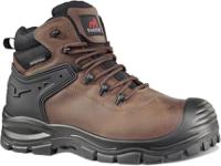 rf205-08 Rockfall RF205 Brown Fibreglass Toe Capped Unisex Safety Boots, UK 8, EU 42