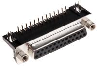 a-df-25-akg-t1 ASSMANN WSW A-DF 25 Way Right Angle Through Hole D-sub Connector Socket, 2.77mm Pitch, with 4-40 UNC Screwlocks