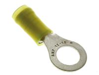 320576 TE Connectivity, PIDG Insulated Ring Terminal, M8 Stud Size, 2.6mm² to 6.6mm² Wire Size, Yellow