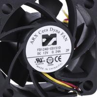 fd1240-c0151d2al ARX CeraDyna Series Axial Fan, 12 V dc, DC Operation, 21.6m³/h, 2.04W, 170mA Max, 40 x 40 x 20mm
