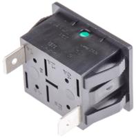 c0480alnah Arcolectric (Bulgin) Ltd 0480 Series Green Neon Panel Mount Indicator, 250V, 30 x 22.1mm Mounting Hole Size, Solder Tab