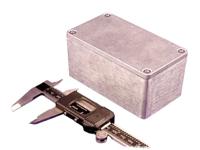 1550z111 Hammond 1550 Series Natural Die Cast Aluminium Enclosure, IP66, IK08, Natural Lid, 115.4 x 65.4 x 55.4mm
