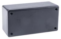 1594dbk Hammond 1594 Series Black Flame Retardant ABS Enclosure, IP54, Black Lid, 131.5 x 66.3 x 55.1mm