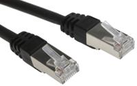 791-7034 RS PRO, 25m Cat6, Black RJ45 to Male RJ45 Male, F/UTP Shielded, Terminated LSZH Sheath