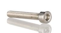 281-057 RS PRO Plain Stainless Steel Hex Socket Cap Screw, DIN 912, M4 x 25mm