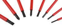 atdj8ve Facom Pozidriv; Slotted Insulated Screwdriver Set, 8-Piece