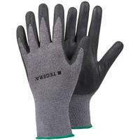 873-9 Tegera 873 Black, Grey Nylon, Spandex Work Gloves, Size 9, Nitrile Foam Coating