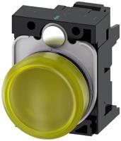 3su1106-6aa30-3aa0 Siemens, SIRIUS ACT 3SU11, Panel Mount Yellow LED Indicator, 22mm Cutout, Round, 230V ac