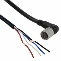 xs3f-m8pvc4a5m-eu Omron Female 4 way M8 to Unterminated Free End Sensor Actuator Cable, 5 m