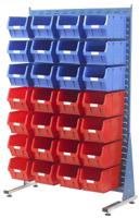 424-5588 RS PRO PP Louvre Panel Storage Unit, 500mm x 1000mm x 1500mm, Blue