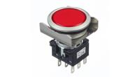 lb6mp-1t04r Idec, LB, Panel Mount Red LED Pilot Light, IP65, Round, 24V