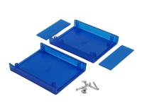 1593bbtbu Hammond Transparent Blue ABS Instrument Case, 95 x 76 x 30mm