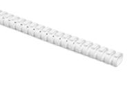 164-21008-heladuct-flex20-pp-wh HellermannTyton HTC White Slotted Flexible Panel Trunking - Flexible Slot, W24 mm x D20mm, L0.5m, Plastic