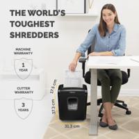 4631201 Fellowes Powershred 6M 13L Mini Cut Shredder Sheet Shreading