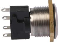 76-95104044 ITW Switches 76-95 Series Push Button Switch, Momentary, Panel Mount, 19.2mm Cutout, SPDT, 250V ac, IP67