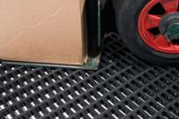 ce010905 Coba Europe Black Anti-Slip PVC Mat, Cross Ribbed Finish 5m x 0.9m x 12mm