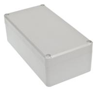 186-2258 RS PRO Grey ABS Enclosure, IP67, IK09, Grey Lid, 158.15 x 82.2 x 54.9mm