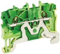 2000-1207 WAGO  TOPJOB S, 2000 Series Green/Yellow, 1mm², Single-Level, Push-In Cage Clamp Termination, ATEX, IECEx