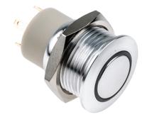175-9466 RS PRO Illuminated Push Button Switch, Latching, Panel Mount, 16mm Cutout, SPST, Green, Red LED, 36V dc, IP67