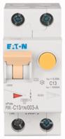 236963-pxk-c131n003-a Eaton RCBO, 13A Current Rating, 1P+N Poles, 30mA Trip Sensitivity, Type C, PXK Range