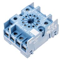 9027sma Finder 90 250V ac DIN Rail Relay Socket, for use with 60.13