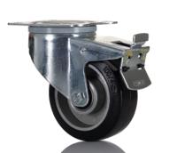 196-5015 RS PRO Braked Swivel Castor Wheel, 150kg Capacity, 100mm Wheel