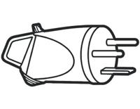 0-556-32 Legrand French Mains Connector, 20A Grey, Cable Mount Polymer, 400 V