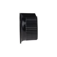 259-6991 RS PRO 28mm Black, Red Potentiometer Knob for 6.35mm Shaft Splined