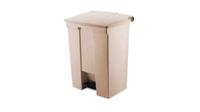 fg614500beig Rubbermaid Commercial Products Legacy Step-On 68L Beige Pedal Plastic Waste Bin