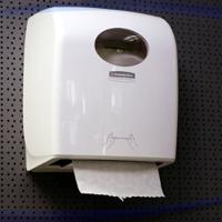 6959 Aquarius Plastic White Wall Mounting Towel Dispenser, 436mm x 252mm x 331mm