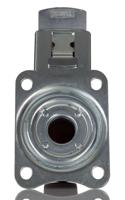 3477uar125p62-red Tente Braked Swivel Castor Wheel, 300kg Capacity, 125mm Wheel