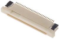 3-1734839-0 TE Connectivity, FPC 0.5mm Pitch 30 Way Right Angle Female FPC Connector, ZIF Top Contact