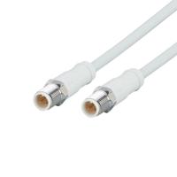 evf655 ifm electronicEVF, 6m Cat5e, Grey M12 to Male M12 Male, Shielded, Terminated MPPE Sheath