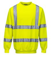 141-7751 Portwest Yellow Men Hi Vis Sweatshirt, S