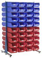 424-5471 RS PRO PP Louvre Panel Storage Unit, 750mm x 1000mm x 2000mm, Blue