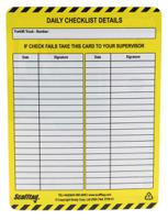 flt-gb-etsi-51-10 Brady Black on Blue, Green Safety Forklift Tag, English Language, 1 per Pack