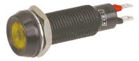 677-521-04 Marl Yellow Panel Mount Indicator, 8.1mm Mounting Hole Size, Solder Tab Termination, IP67