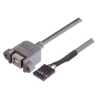 upmb5-05m L-Com USB 2.0, Female USB to Male USB B, 500mm