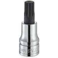 sv12b Facom 1/2 in Drive Bit Socket, XZN, M12, 60 mm Overall Length