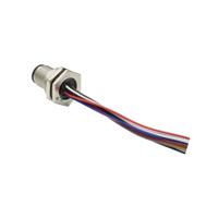m12a-17pmmc-sf8b20 Amphenol Industrial Male 17 way M12 to Unterminated Free End Sensor Actuator Cable, 200 mm