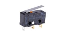 ss-01gl Omron Hinge Lever Micro Switch, Solder Terminal, 100 mA @ 30 V dc, SPDT, IP40