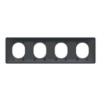 s340708 Schneider Electric Anthracite, 4 Gang, Ovalis C Series