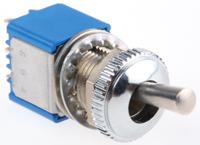 106462103 APEM Toggle Switch, Panel Mount, On-On, DPDT, Solder Terminal