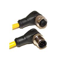 c5bd06m010 Mueller Electric Male 5 way Right Angle Male Connector to Female 5 way Right Angle Female Connector Sensor Actuator