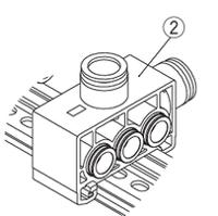 sy7000-75-1a-q SMC SY7000 Block Assembly Kit, SY7000-75-1A-Q