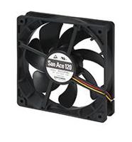 9s1212m401 Sanyo Denki 9S Series Axial Fan, 12 V dc, DC Operation, 99.6m³/h, 1.56W, 130mA Max, 120 x 120 x 25mm