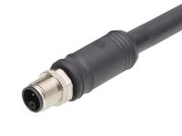 1205000242 Brad from Molex Cordset, 4 Contacts, Cable, M12 Connector, Plug, Male, IP67, 120500 Series
