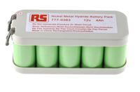 777-0383 RS PRO 12V NiMH Rechargeable Battery Pack, 4Ah - Pack of 1